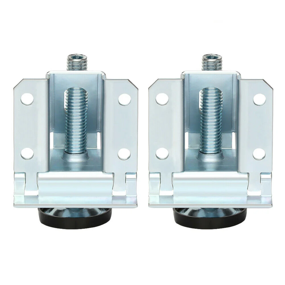 

2pcs Adjustable Table Leg Cold Rolled Steel Home Feet Accessories Shelving Heavy Duty Furniture Hardware Cabinet Anti Slip Pad