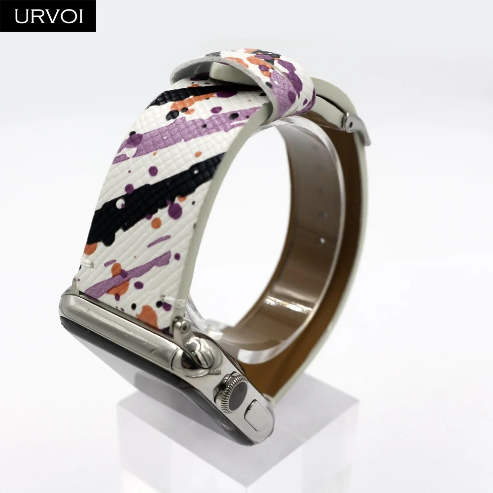 Ремешок URVOI для Apple Watch series 6 SE 5 4 3 2 1 ремешок из микрофибры с рисунком граффити iWatch