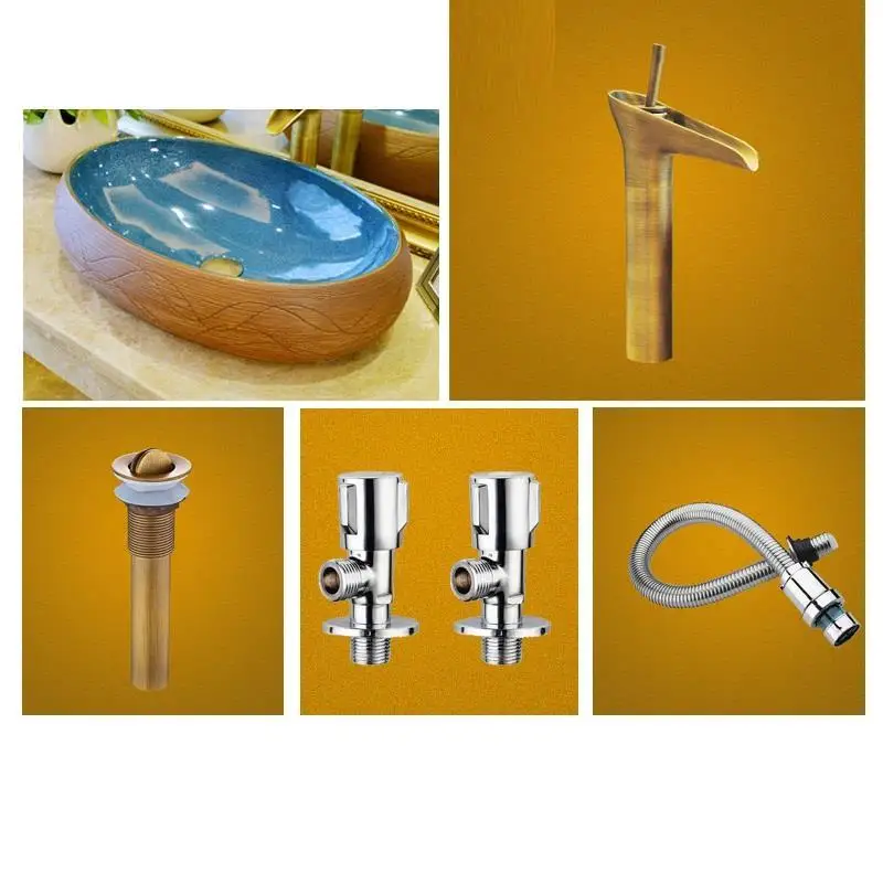 Version G Salle De Bain бассейна Wastafel Lavandino Bagno Para чаша Evier судно Ванная комната Баньо Куба умывальник раковина поо Banheiro умывальник - Цвет: Version G