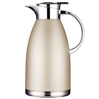 

AFBC Champagne Gold 2.3L Thermal Hot Water Jug Pitcher Stainless Steel Vacuum Bottle Double Layer Insulation Cafe Tea Kettle Pot