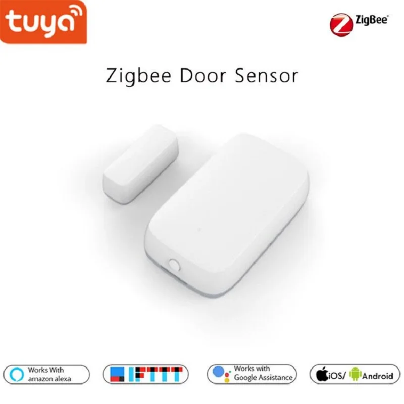 Tuya умный дом Zigbee шлюз концентратор датчик двери, охранная сигнализация наборы работает Alexa, Google