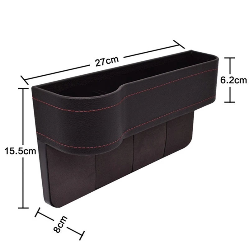 Universal Car Seat Crevice Gap Storage Box ABS Plastic Auto For Pockets Organizers Drink Holder