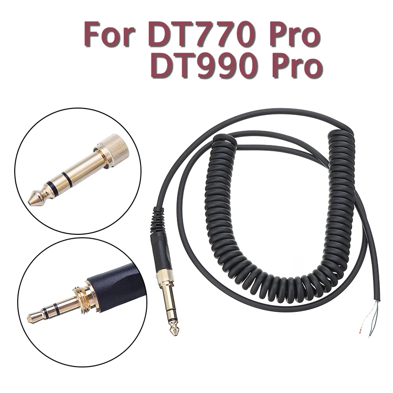

Precise Box Replacement Cable Cord Wire Plug Accessory For Beyerdynamic DT 770 770PRO 990 990PRO Headphones Cord Wire Plug
