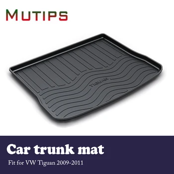 

Mutips Car Cargo rear trunk mat For VW Tiguan 2009 2010 2011 Boot Liner Tray Waterproof Carpet Anti-slip mat Car accessories pad