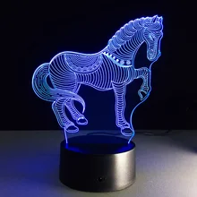 Lamp Base 3D Gift Modern Light Base Lamp Holder 7 Colors LED DC 5V Home Display Indoor Lighting Fixture Decoration Ornament