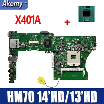 

Amazoon X401A Laptop motherboard For Asus F401A X401A X301A Test original mainboard HM70 14"HD/13"HD Mainboard send CPU