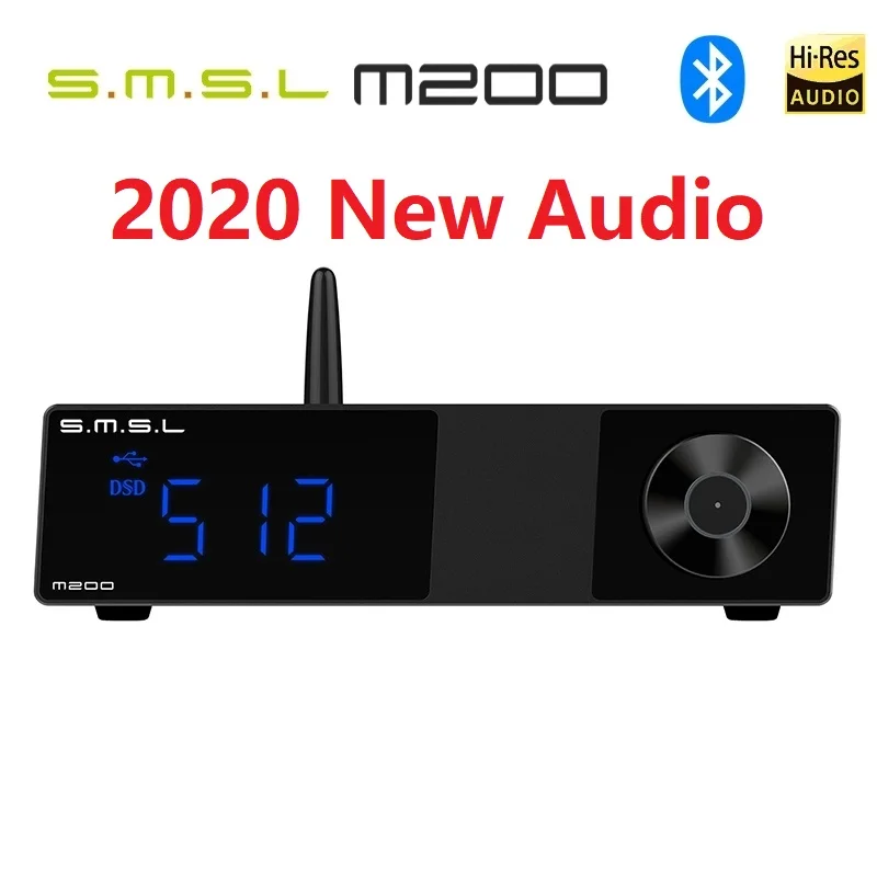 SMSL M200 DAC AK4497EQ HiFI-Res Bluetooth 5.0 Audio Decoder Wireless Support LDAC 32-bit 768 KHz DSD512 USB Remote Conteol | Электроника