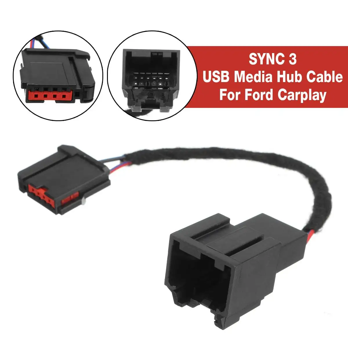 Автомобильная синхронизация 3 модифицированный USB медиахаб адаптер для проводки(для GEN 1) для Ford Carplay