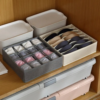 

Storage box Home Storage Washable Scarfs Socks Bra Organizer Storage Box Drawer Closet Organizers Boxes For Underwear Bra
