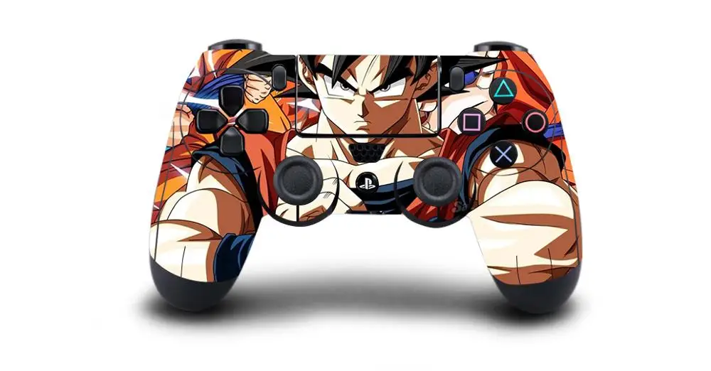 Dragon Ball Super PS4 Fat Slim Pro Controller Skin Sticker Vinyl Decal Sticker for PlayStation 4 DualShock 4 Wireless Controller - Цвет: Зеленый