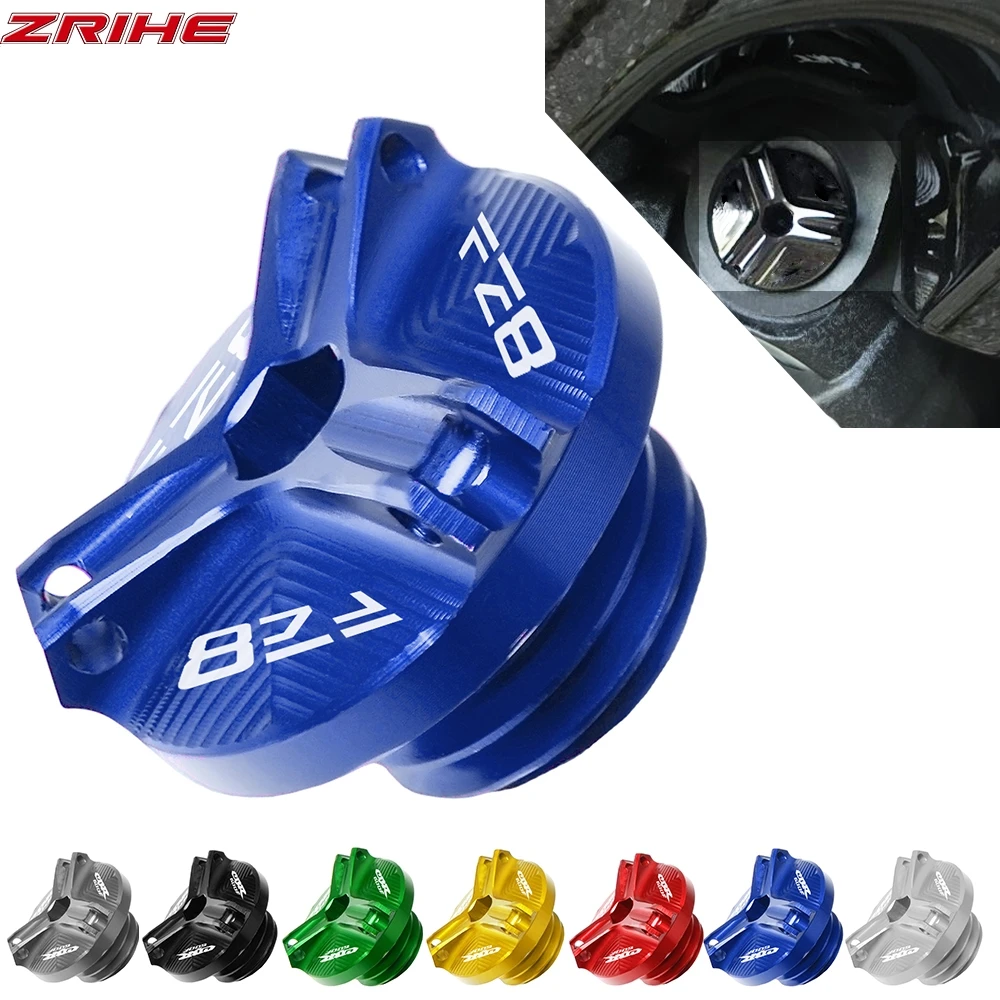 

M20*2.5 Aluminum Motorcycle Accessories Engine Oil Drain Plug Sump Nut Cup Cover FOR YAMAHA FZ8 2011-2015 2012 2013 2014