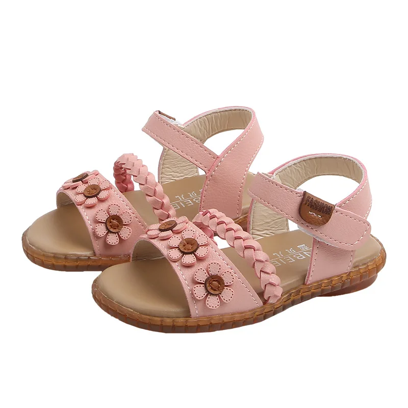 

Children's Shoes for Girls Girls Sandals Summer New Little Princess Soft Bottom Non-slip Girl Baby Beach Shoes Children Shoes