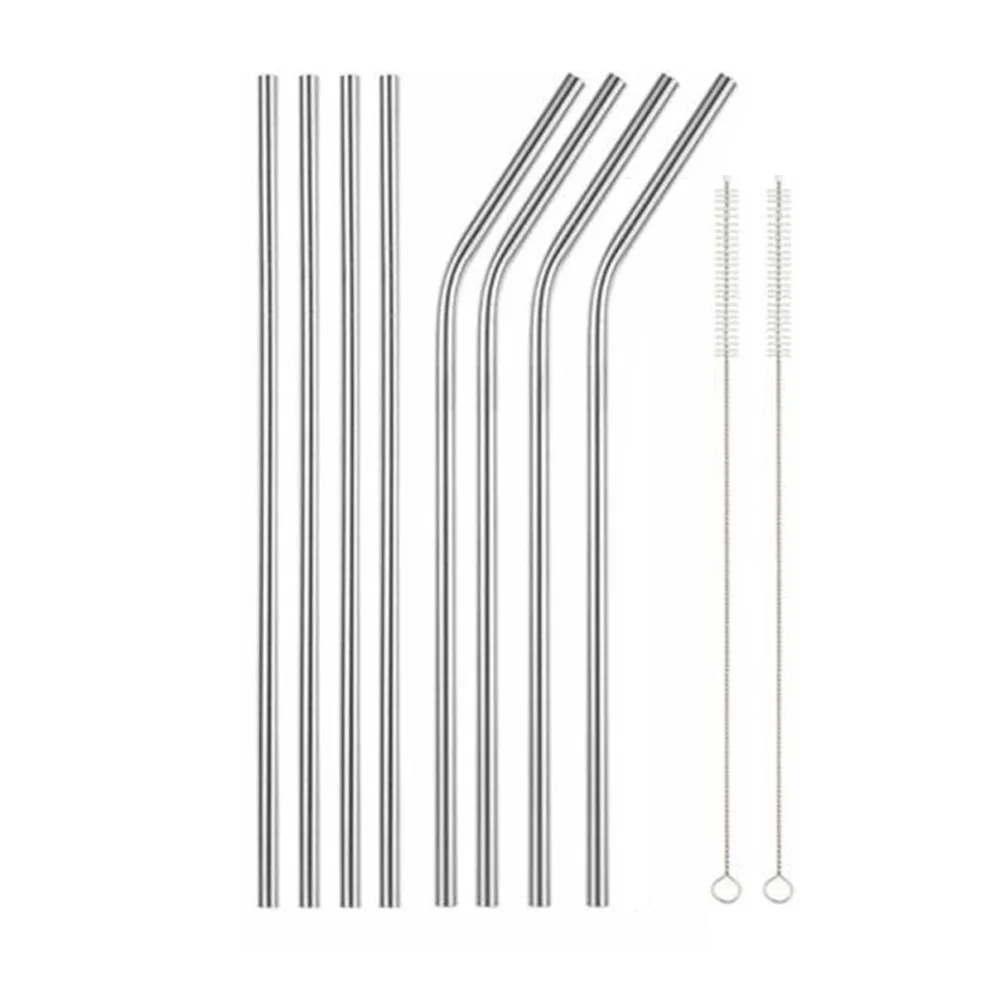 Для коктейлей патио из нержавеющей стали питьевой соломы многоразовый нетоксичный комплект