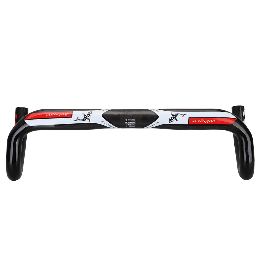 BALUGOE Carbon Fiber Bicycle Handlebar Road BALUGOE Aero Carbon road bike handlebar 31.8*400/420 / 440mm