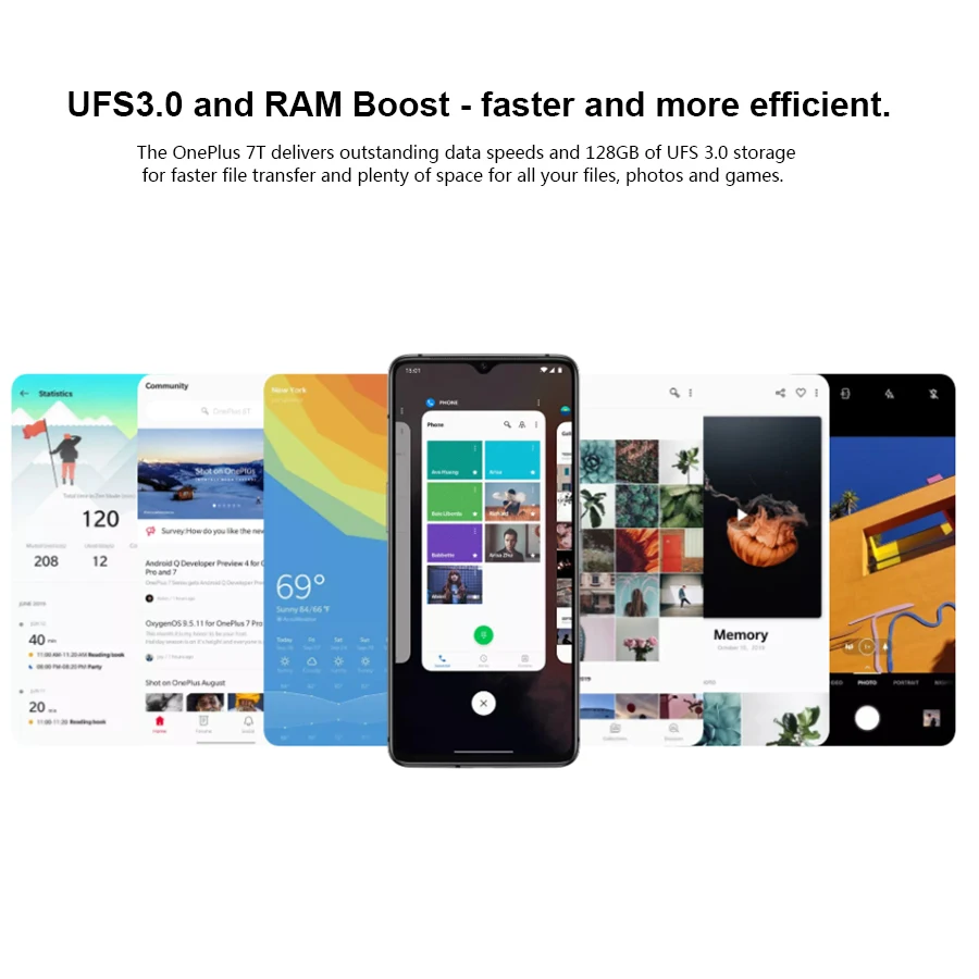 Чехол из ПВХ для OnePlus 7T HD1907 мобильный телефон 6 55 &quot8 Гб Оперативная память 128