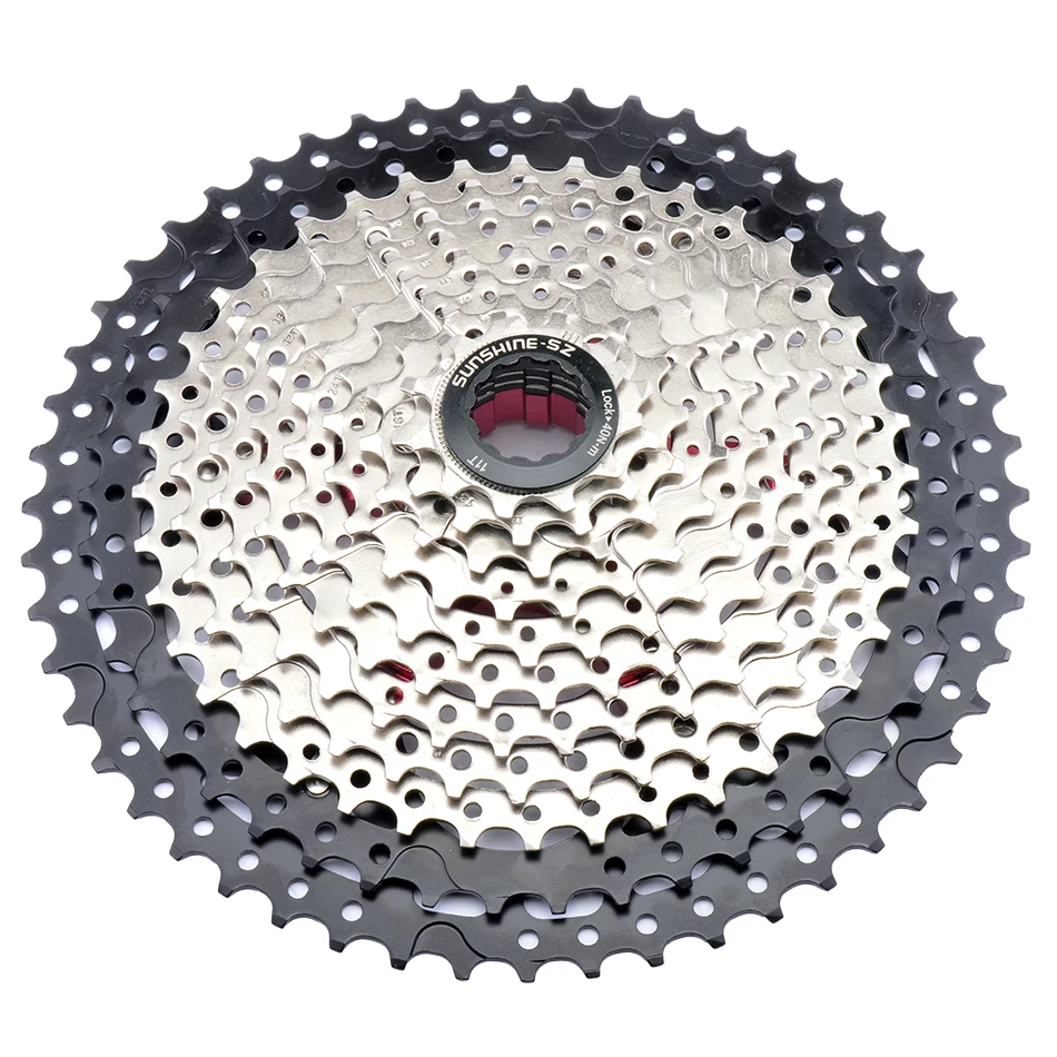 SUNSHINE 8S 9S 10s 11S 30s Geschwindigkeit 36/42/46/50t Freilauf Breite Verhaltnis горный велосипед Fahrrad Schwungrad