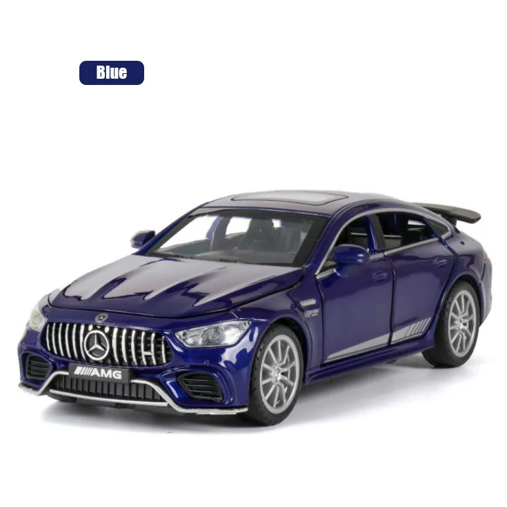Новинка 1:32 BENZ AMG GT63 литая модель автомобиля литые игрушки и игрушечные машины игрушечные машинки Развивающие игрушки для детей Подарки Игрушка для мальчика - Цвет: Синий