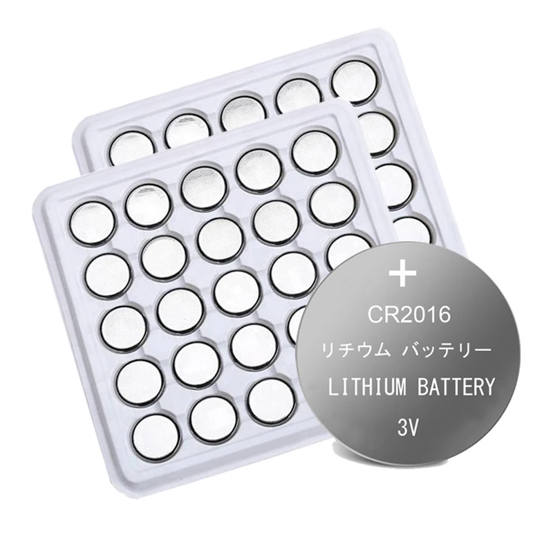 10 PILES 3V Lithium CR2016 EUNICELL 