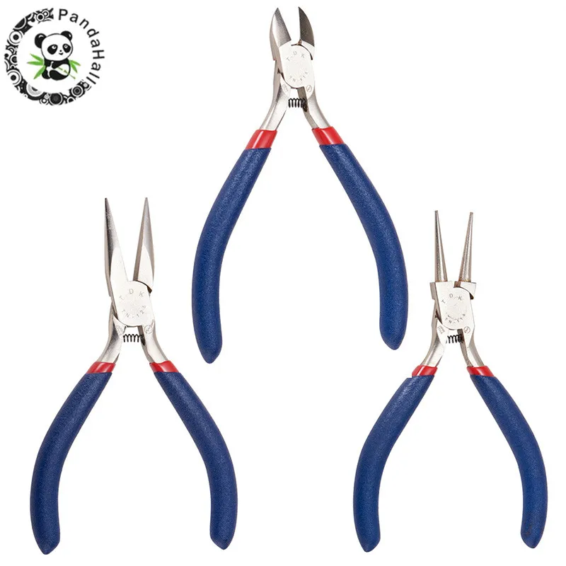 Jewelry-Pliers-Tools-Stainless-Steel-Side-Cutting-Round-Nose-Pliers-MidnightBlue-For-Jewelry-Making-DIY-Accessories