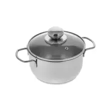 Кастрюля АМЕТ, Классика-Прима, 1,5 л, со стеклянной крышкой