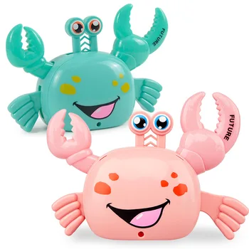

Musical Baby Crab Toy Instruments Kids Flashing Automatic Turning Toys Developing Educational Walking Attractive Toys DS39