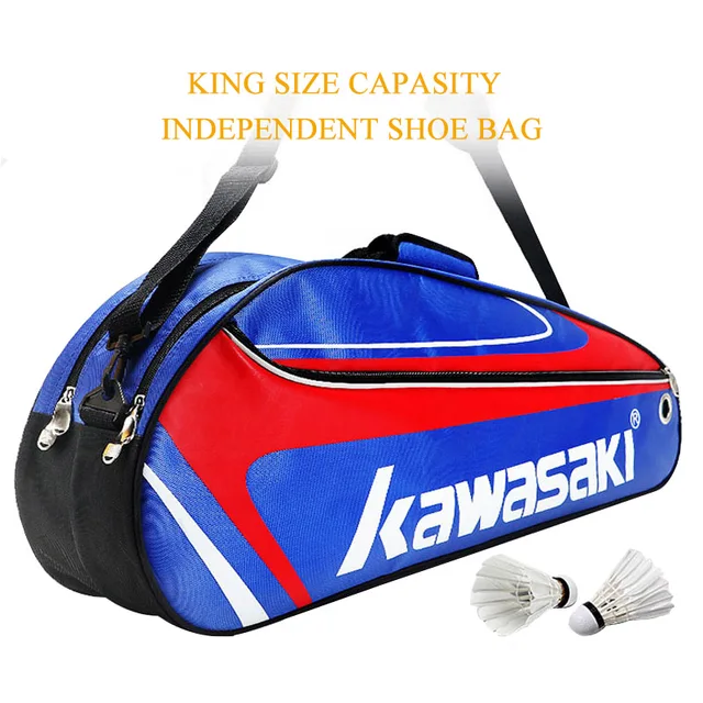 US $20.33 Racket Badminton Bag Waterproof Single Shoulder Squash Racquet Team Sports Bags Can Hold 3 Rackets 