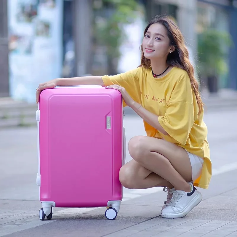 ABS+PC luggage set travel suitcase on wheels Trolley luggage carry on cabin suitcase Women bag Rolling luggage spinner wheel