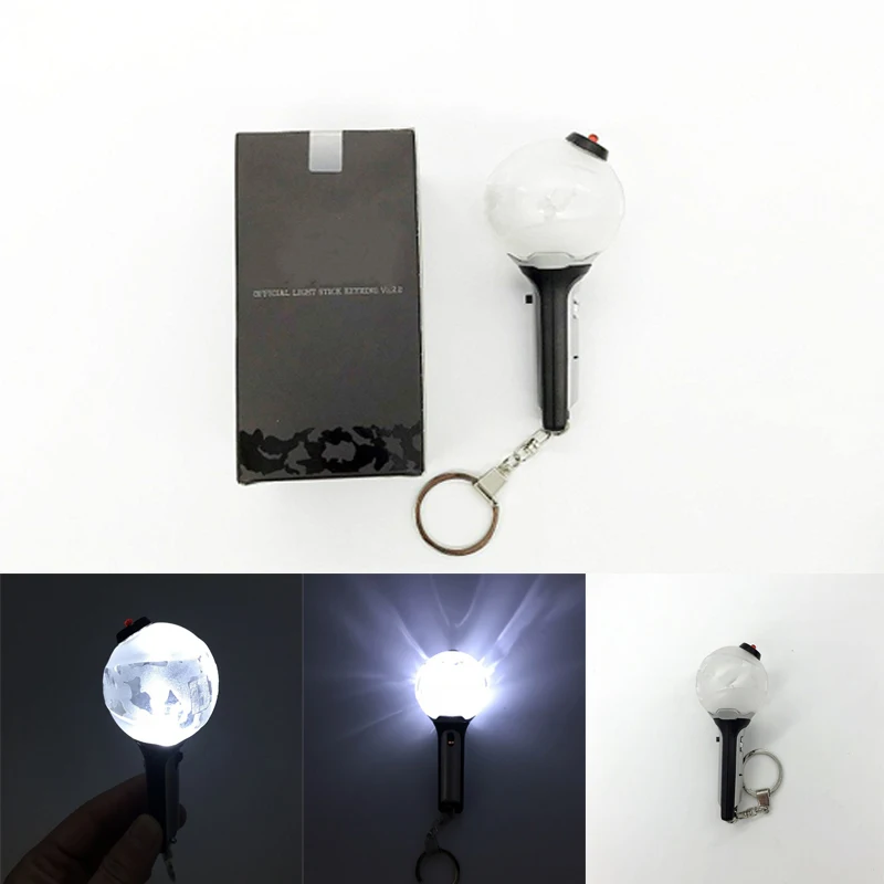 Kpop bangtan boys Mini lightstick Ver1 2 Mini Light stick key chain K-pop bangtan boys Lamp keychain pendant keyring photo