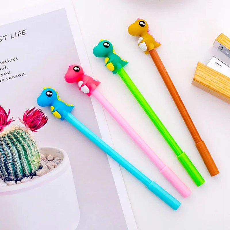 Kawaii Creative Dinosaur Gel Pen Cute Signature Pen Office School Writing Supplies Stationery Gift