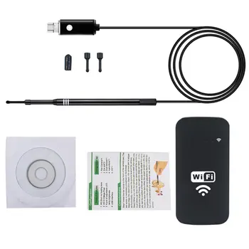 

Wi-Fi Ear Endoscope Wireless USB Ear Otoscope Inspection Camera Portable HD Borescope with Earpick Ear Cleaning Tool