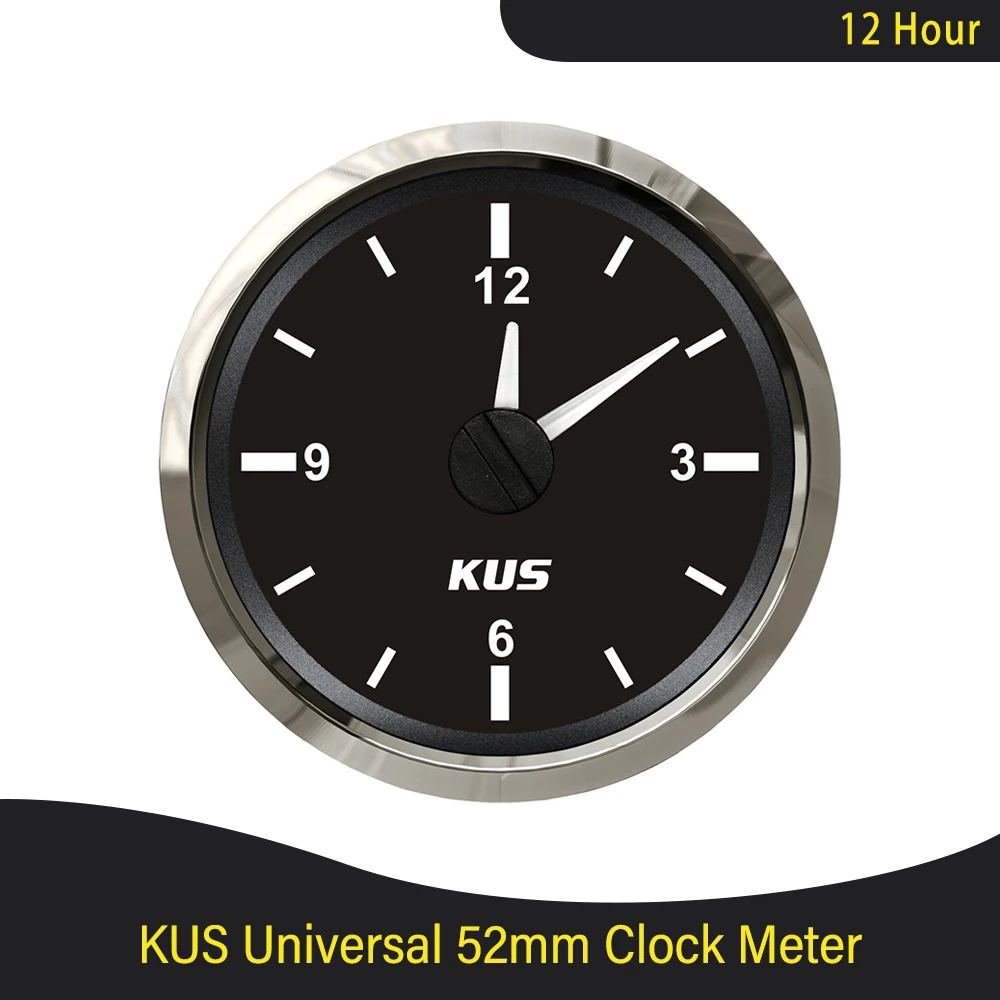 KUS52mm2AutoMarineBoatClockMeterClockGauge12HourwithRedBacklight.jpg