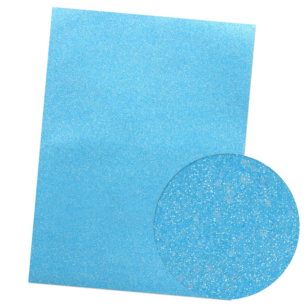 IBOWS 22*30 см Мягкая Блестящая синтетическая кожа искусственная ткань лист для DIY сумки обувь аксессуары для волос ручной работы лоскутный материал - Цвет: sky blue
