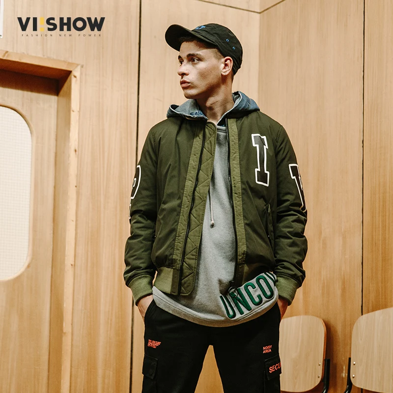 VIISHOW новинка мужской толстый теплый зимний пуховик стоячий воротник армейский