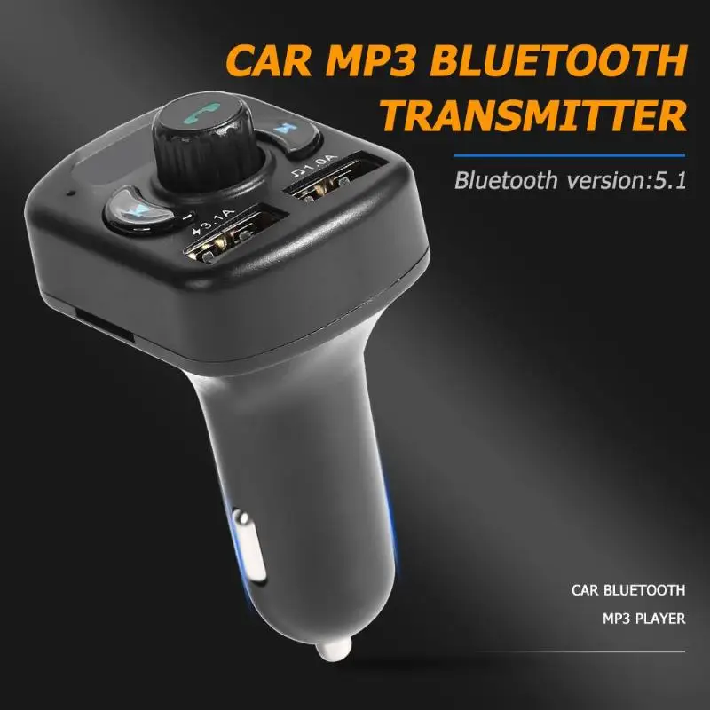 807E Bluetooth fm-передатчик Handsfree автомобильный комплект MP3 Muisc плеер USB зарядное устройство функция обнаружения напряжения автомобильной батареи