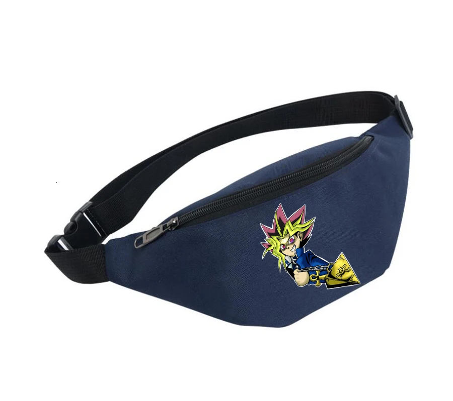 women Belt Unisex Fanny Pack Waterproof Chest Handbag Waist Bag Ladies Belly Bags For anime Duel Monsters | Багаж и сумки