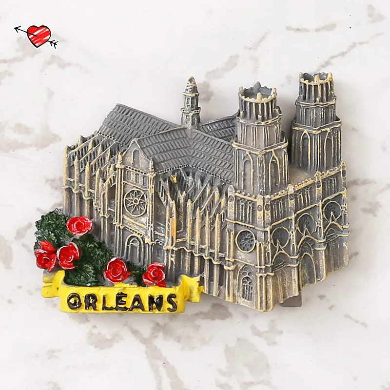 Магнит на холодильник французский флаг Триумфальная арка Париж Лион Нэнси