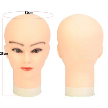 

20"Mannequin Head With Clamp Female Mannequin Head For Wig Making Hat Display Cosmetology Manikin Head For Makeup Practice