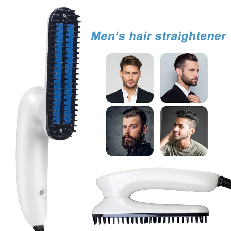 

Multifunctional Beard Straightener For Men Hair Comb Professional Brush Hair Straightening Comb Hair Curler Quick Hair Styler