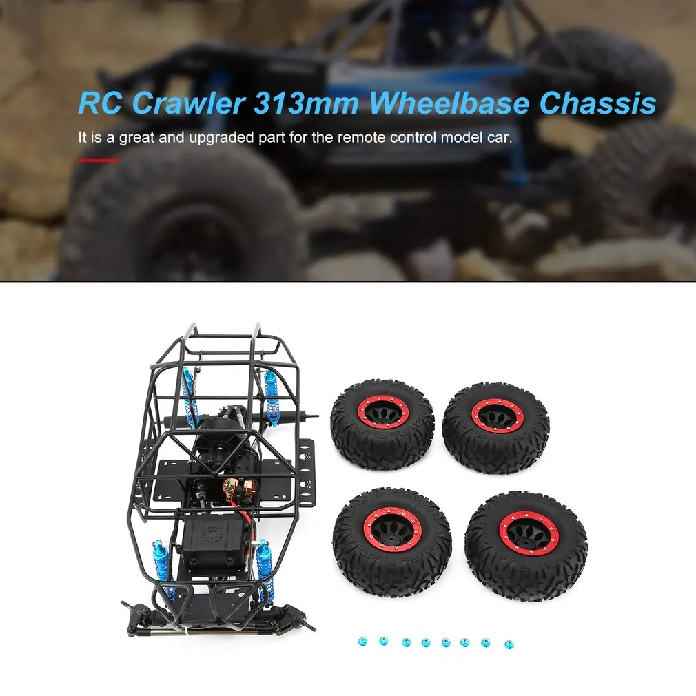 313 мм/12," колесная база шасси собранная рама шасси для 1/10 RC Гусеничный автомобиль осевой SCX10 II 90046 90047 Запчасти для обновления