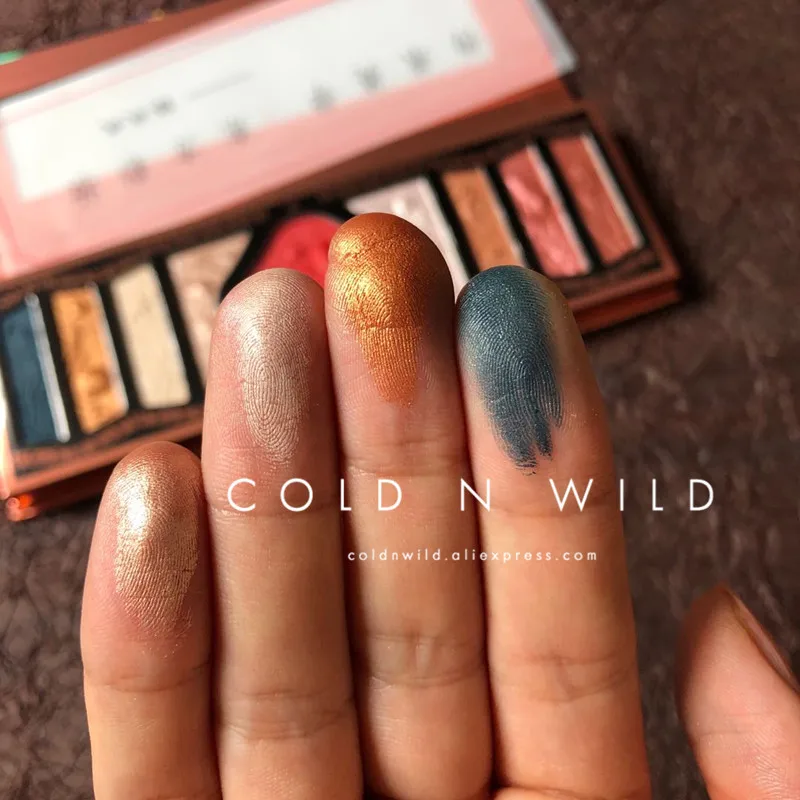 cold n wild new amazing beatifull !eyeshadow pallet highlighter blush makeup enchase eye shadow