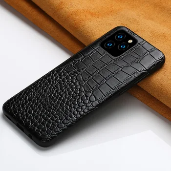 

100% Genuine Leather Case For iphone 11 Pro Max X XR XS max Case Crocodile Skin Full Protective for iPhone 6 6S 7 8 Plus Coque