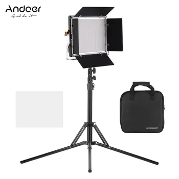 

Andoer Video Light Panel Fill-in Lamp Color Temperature CRI95+ with Light Stand Holder for Studio Photography Video Lighting