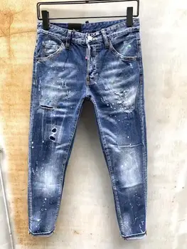 

NEW Men Jeans Ripped for Men Skinny DSQ D2 Jeans Pants Men Jeans Zipper Outwear Man Pants 1 order
