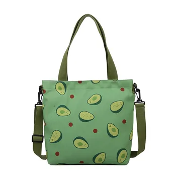 

AA Female Shoulder Bag Cartoon Fruit Print Large Capacity Multipurpose Crossbody Bag Handbag for Girls