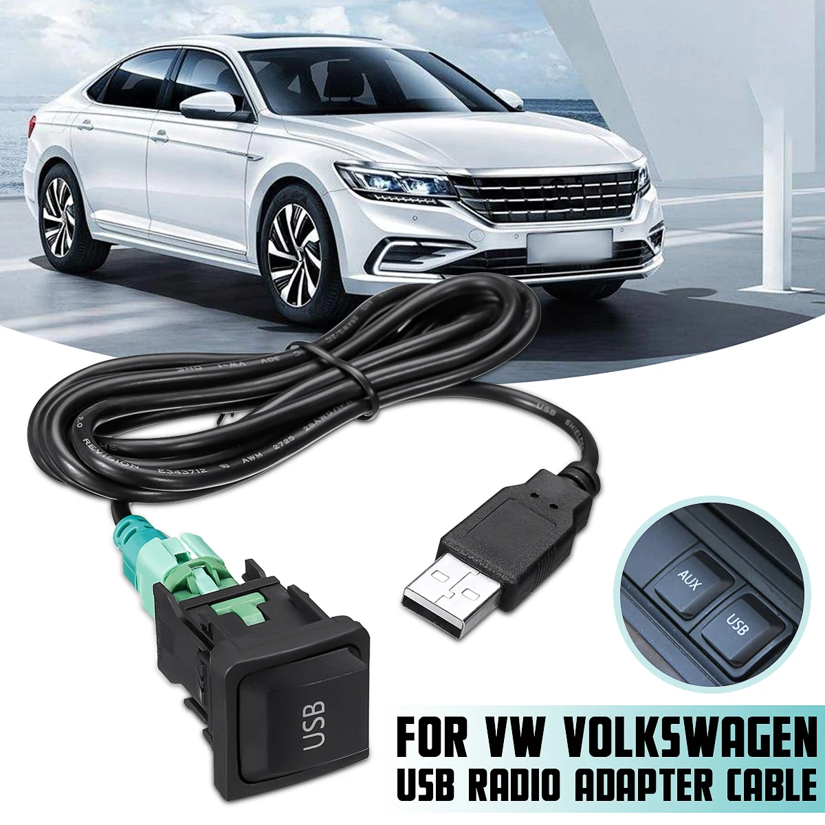 Автомобильный USB переключатель кабель аудиоадаптер CD музыкальный плеер радио