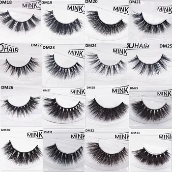 

20 boxes/lot3D mink false eyelashes soft natural high grade false eyelashes three-dimensional multi-layer eyelashes