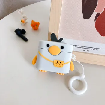 

for Xiaomi Air 2 Pro Case Funny Cute duck Case Cartoon Silicone Wireless Earphone Headphone Case Cover for Xiaomi Air2 Pro