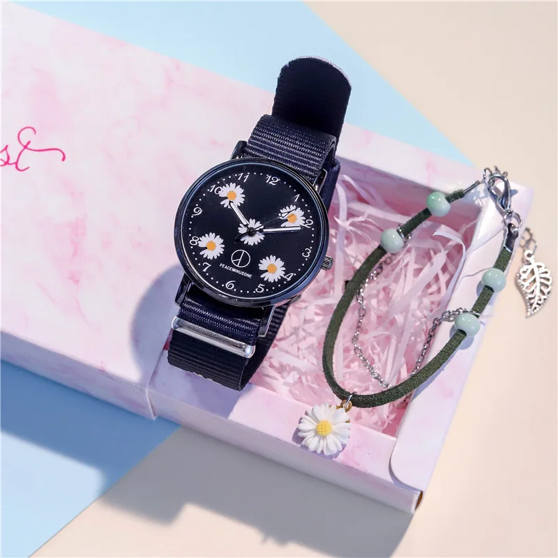 Reloj de nicho francés para mujer, Daisy Mori, estudiantes de escuela secundaria, versión coreana de relojes de Arte simple, novedad de 2020