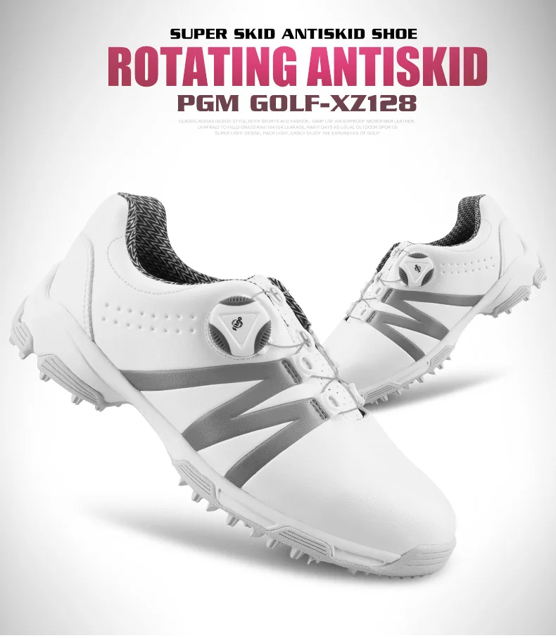 PGM/Женская обувь для гольфа; женские водонепроницаемые Нескользящие кроссовки; обувь для девочек для отдыха; дышащая Спортивная обувь для гольфа