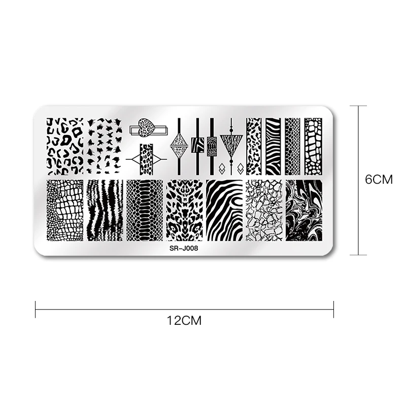 1 Набор пластины для стемпинга ногтей цветы животные Геометрия мрамор с желейным